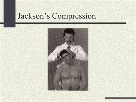 jack sons compression test|jackson's compression test positive.